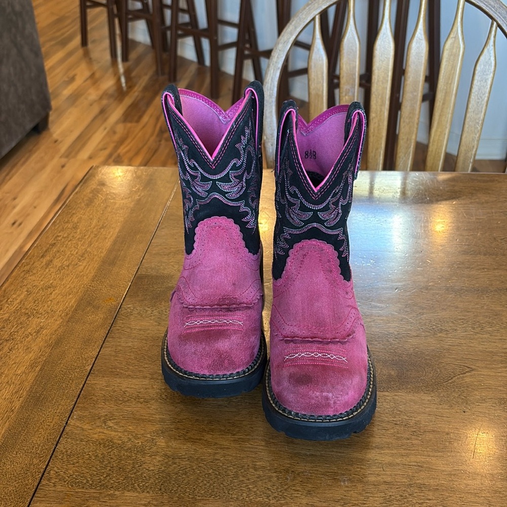 Pink and Black Ariat Women’s Boots